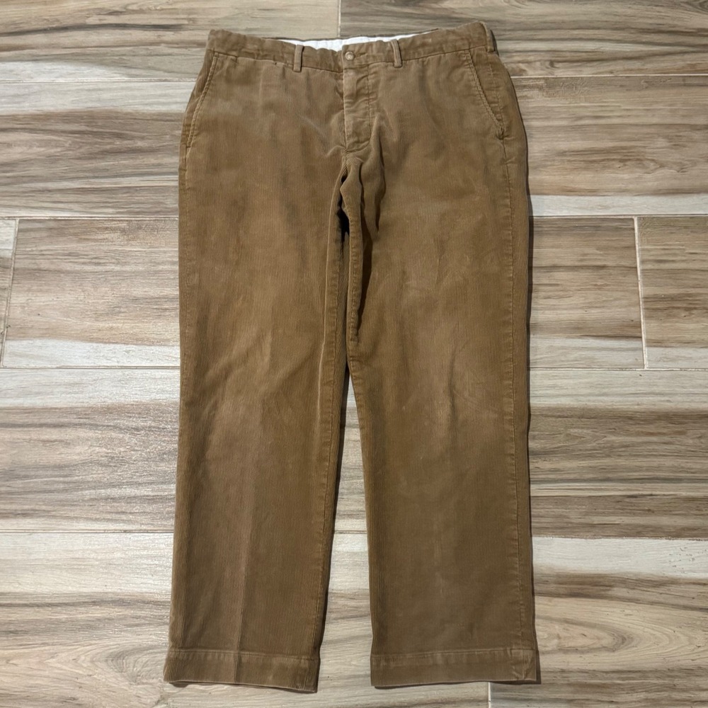 Polo Ralph Lauren Stretch Classic Fit Corduroy Pants Tan Brown 36x30 Mens